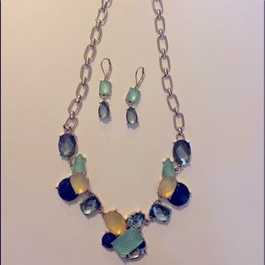 Anne Klein Gem Necklace & Earrings